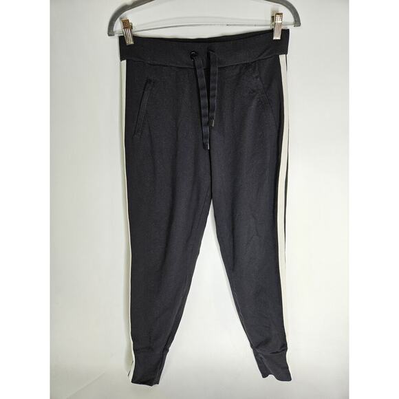 Athleta Women’s Metro Track Black Side Stripe Joggers Pull On Pants Size XS - Picture 2 of 5
